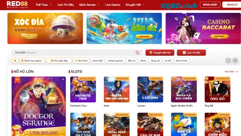 Giới thiệu kho game đồ sộ giúp nhà cái RED88 thu hút cược thủ Giới thiệu kho game đồ sộ giúp nhà cái RED88 thu hút cược thủ