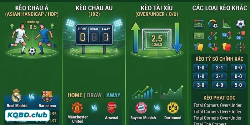 Khám phá các loại tỷ lệ kèo phổ biến hiện nay Khám phá các loại tỷ lệ kèo phổ biến hiện nay