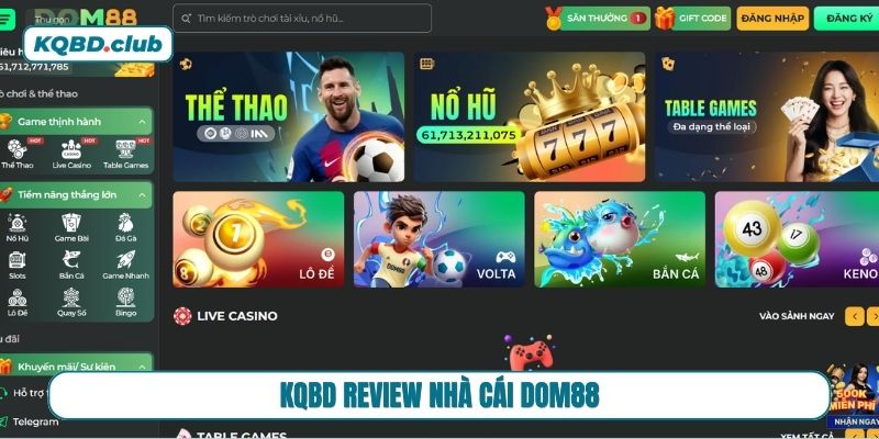 Review nhà cái DOM88