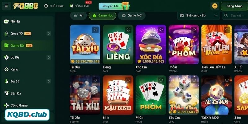Sảnh game bài đẳng cấp Sảnh game bài đẳng cấp